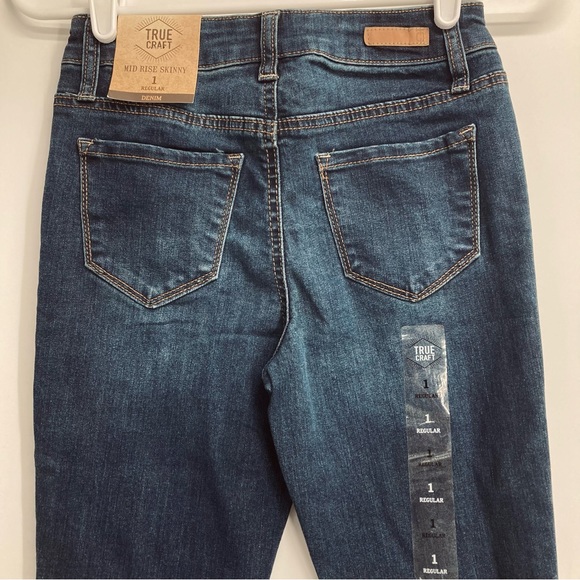 ❤️🔥 (5/20) NWT True Craft Layla Mid Rise Skinny Jeans Size 1 - Picture 8 of 8